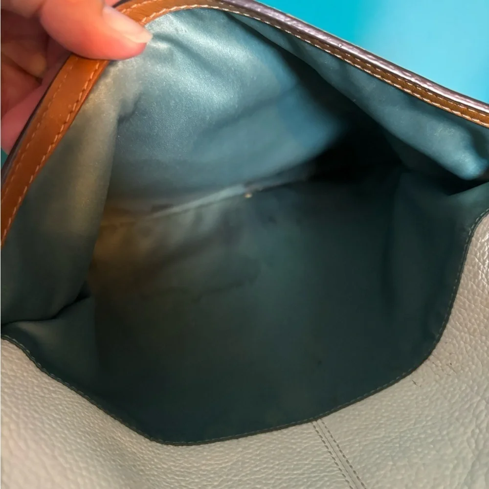 Coach Penelope Brown and Cream Leather Shoulder Bag